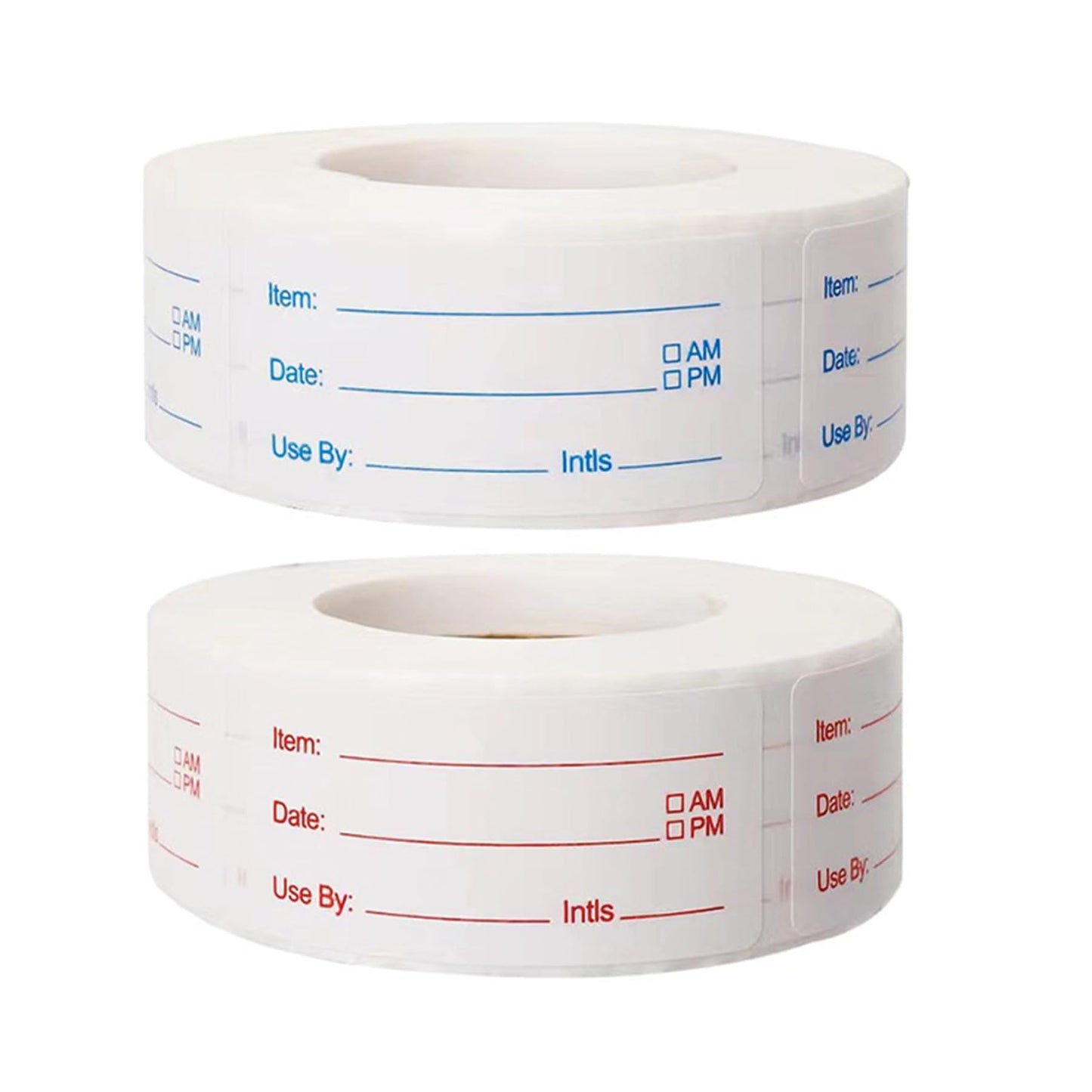 500 Pcs Freezer Labels, 1 x 2 Inch Food Date Stickers Food Date Labels Refrigerator Food Labels for Food Containers, Easy to Write On(Blue) Blue