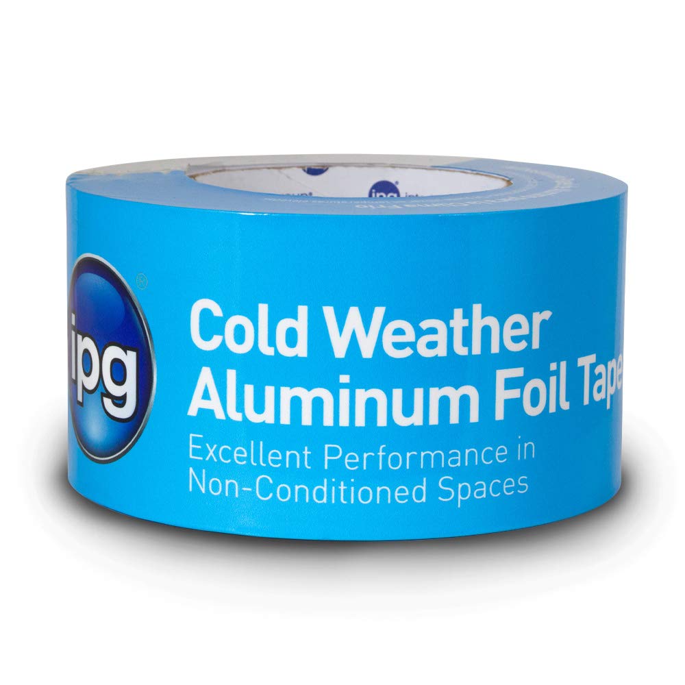 IPG Cold Weather Aluminum Foil Tape, 2" x 50 yd, Silver (Single Roll) 2 "
