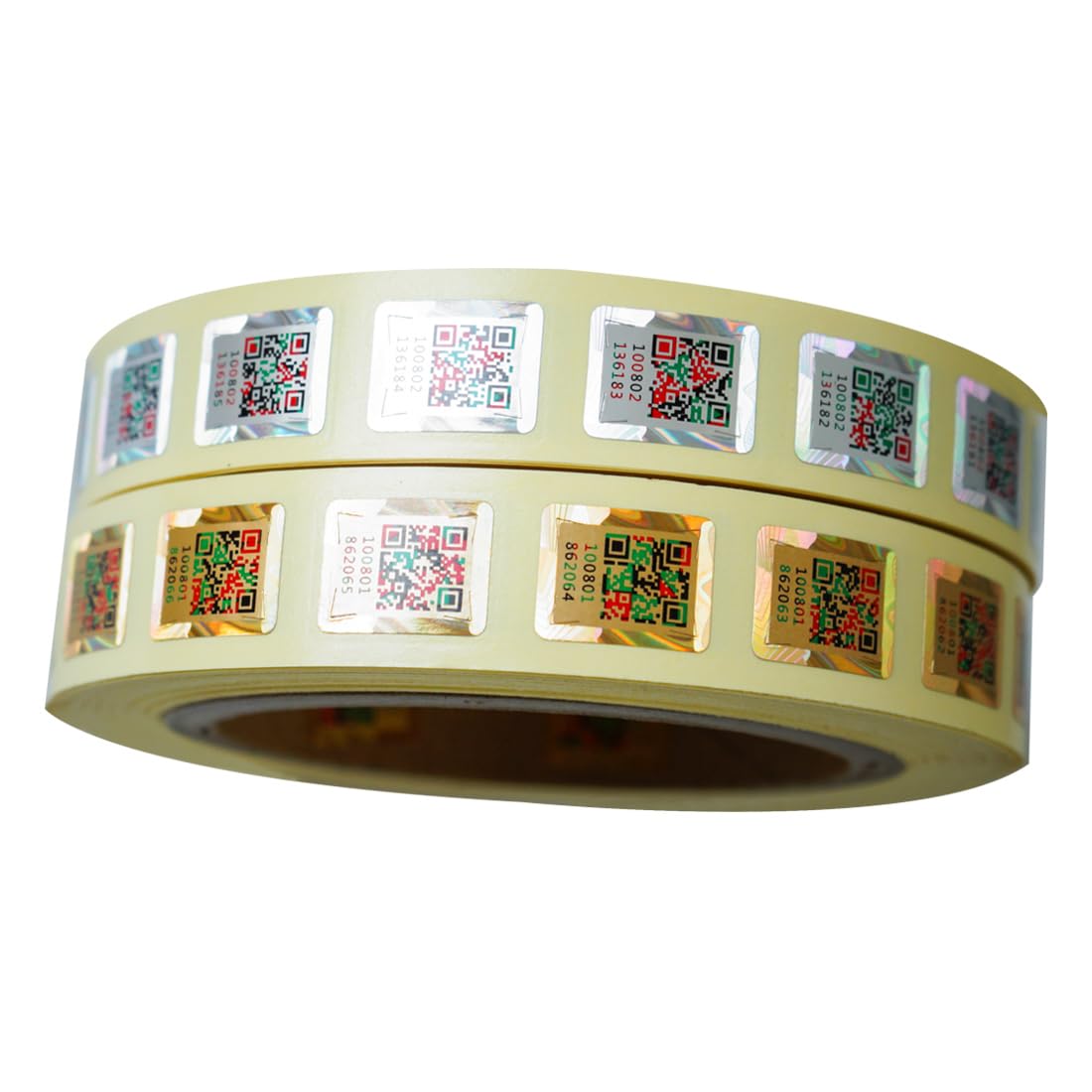 14 * 18mm Anti-Counterfeiting QR Code Labels Original Hologram Security Genuine Tag Authenticity Query Tamper Proof Stickers Silver