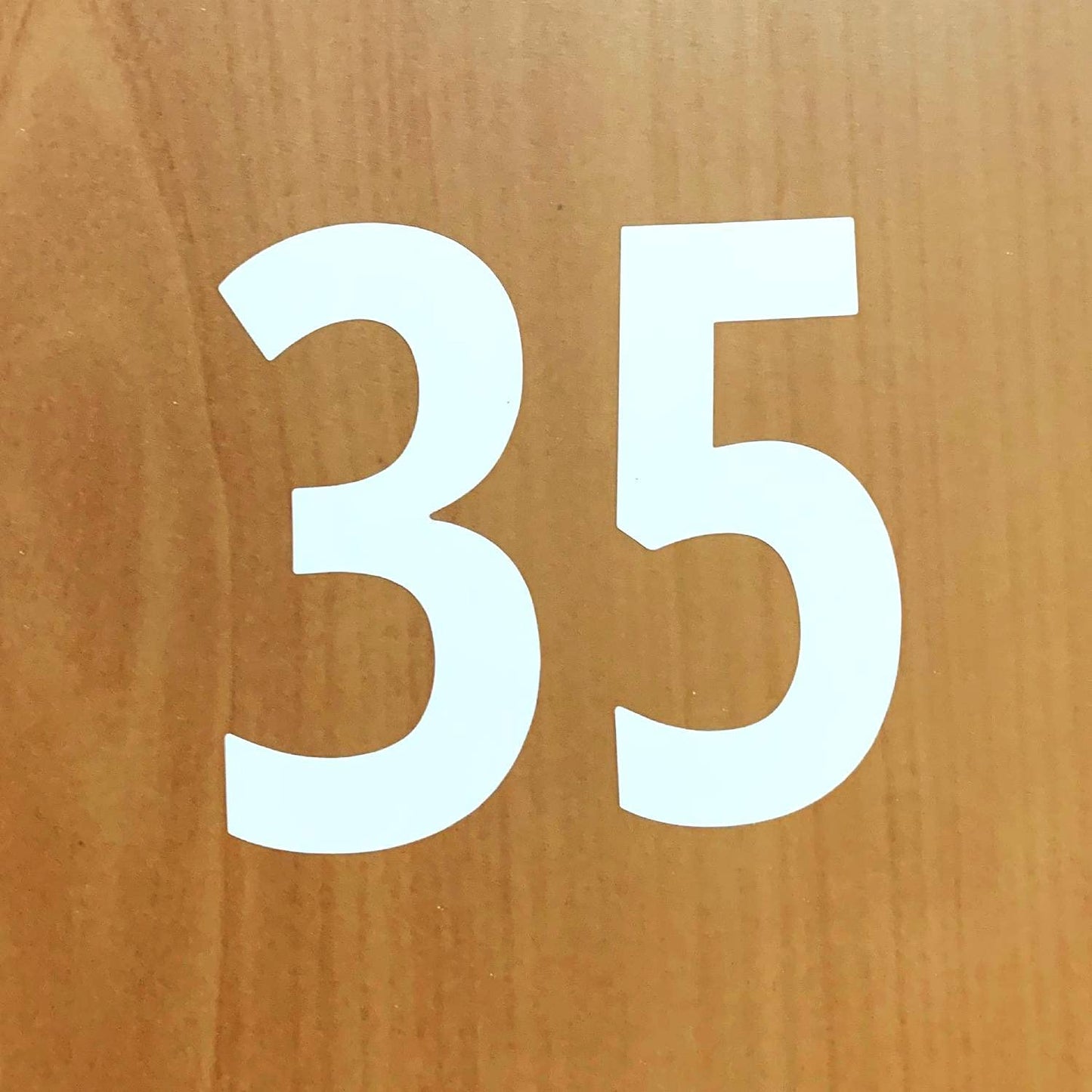300 Pieces, 3" - Vinyl Stick on Numbers, Waterproof Number Stickers Labels - White 3 inches