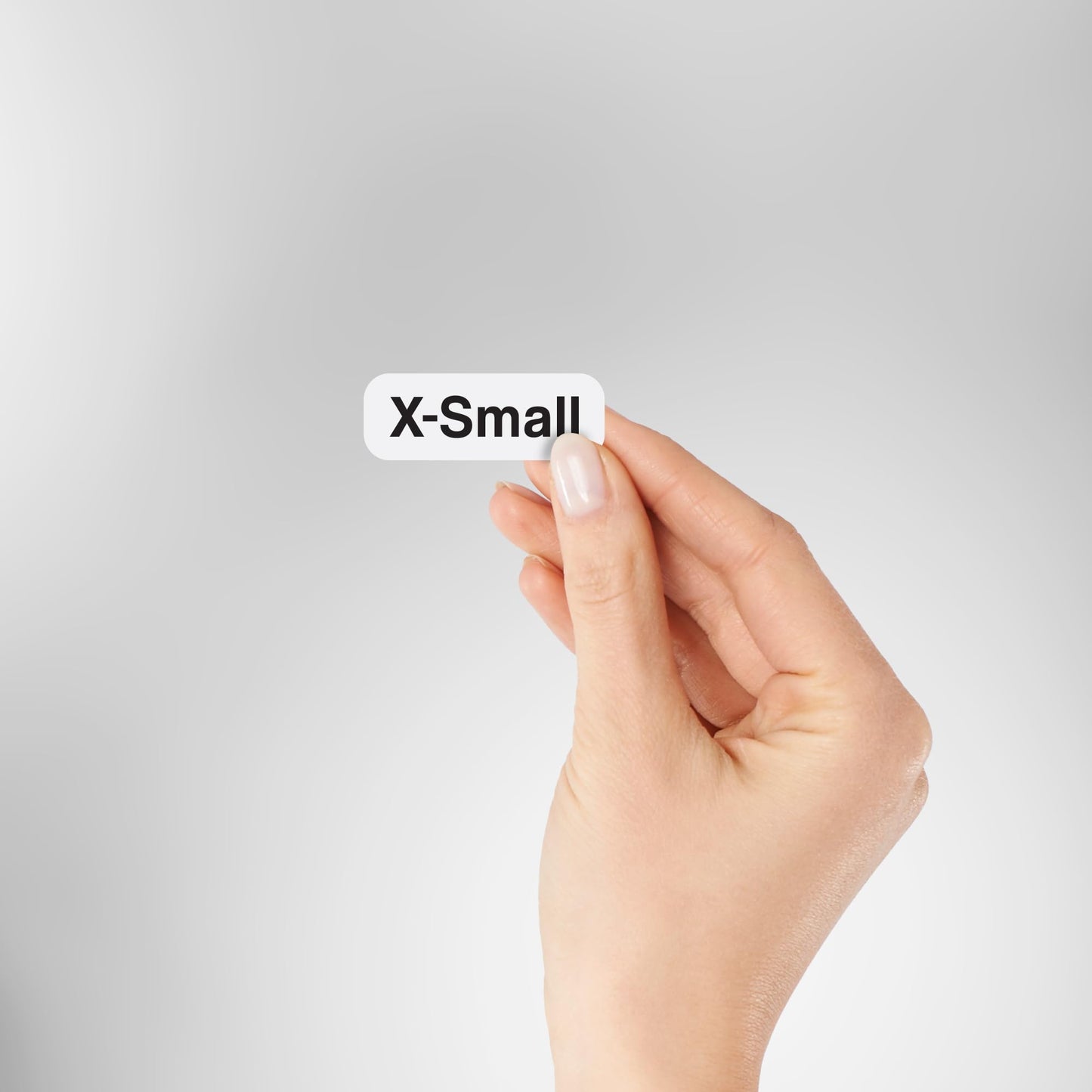 2500pcs XS Clothing Size Labels, 1" x 0.35" Labels, X-Small, 2500 Labels/Roll, Clear Clothing Size Sticker Labels for Shirts, Pants, Accessories, Retail Clothing