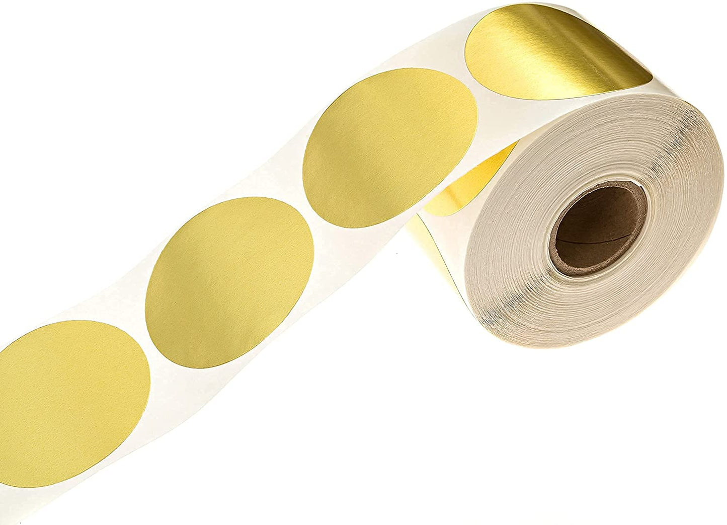 2" Metallic Gold Color Coding Stickers / 500 Round Shiny Gold Foil Labels/Made in The USA
