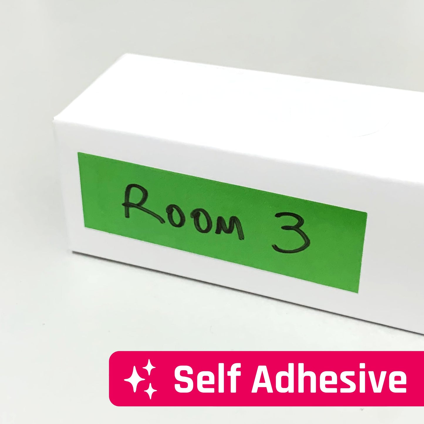 500 Pack, 3" x 1" - Colored Labels Stickers, 5 Colors