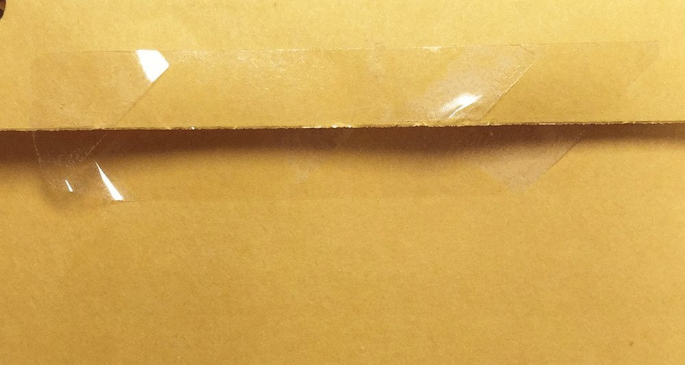 Ultra Clear Tamper Resistant Labels Large 3/4 x 3 1/2 Inch Rectangle Shape 500 Adhesive Labels