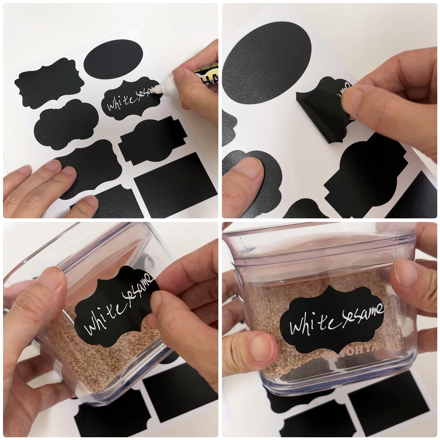120pcs Chalkboard Labels for Jars, Removable Stickers with Chalk Marker Pen Circular Shape (120 Labels)