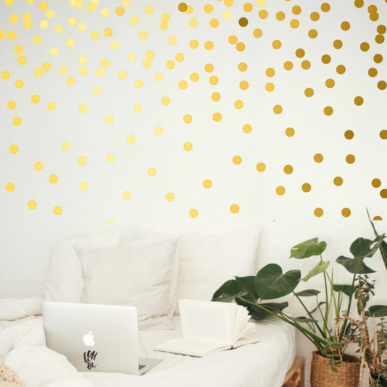 Performore Gold Circle Stickers - 1 Inch Round Labels - Gold Metallic Dots - Stickers for Envelopes - Gold Envelope Seals - 1000 Stickers per Roll
