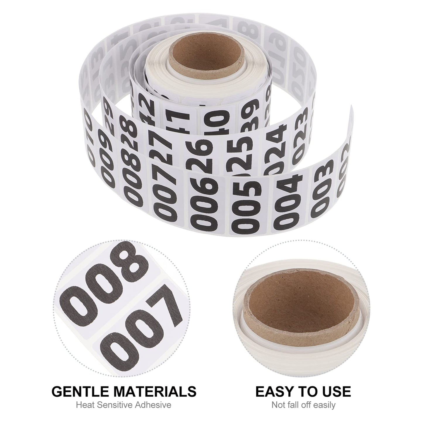 Number Stickers, Inventory Labels, Self Adhesive Waterproof Labels Consecutive Number Inventory Number Labels for Moving Box Classification(1000pcs)