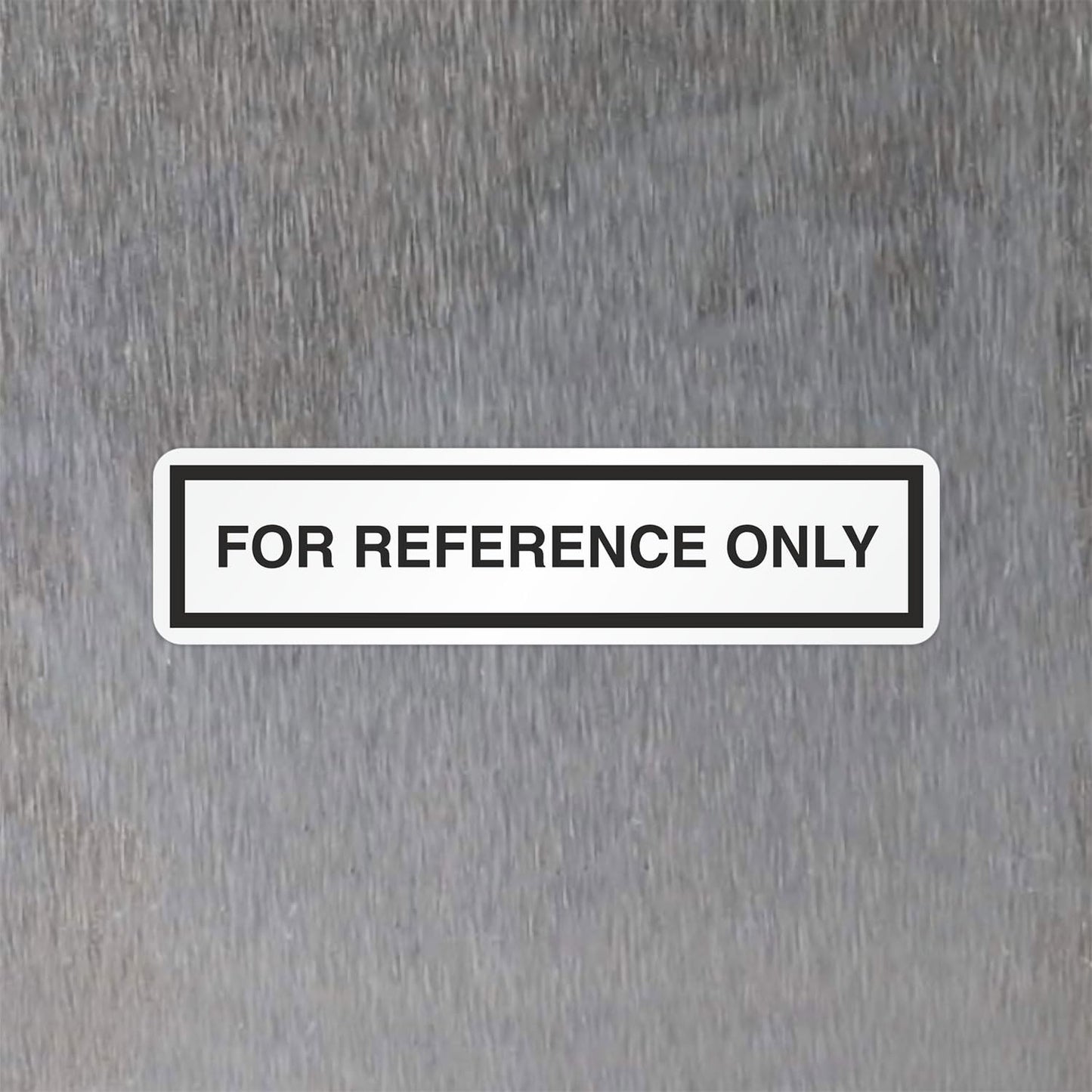 SmartSign (Pack of 250) "for Reference Only" Labels in Dispenser, QC Labels, 0.5" x 2" Adhesive Vinyl, Black & White Box of 250