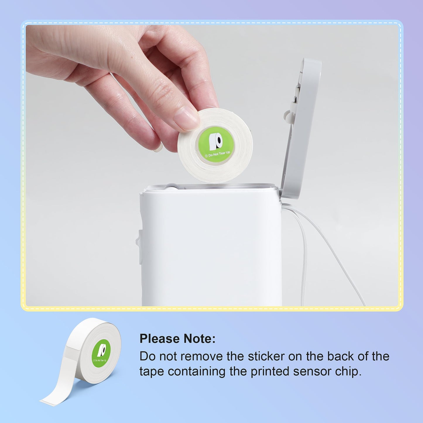 P21 Label Maker Tape Black on White 14x40mm (0.55"x1.57"), Adapted NELKO P21 Label Printer Paper Standard Laminated 180 Labels/Roll, White Label Tape Use for Office, School and Home 0.55"x1.57"(14mmx40mm)-1 Roll
