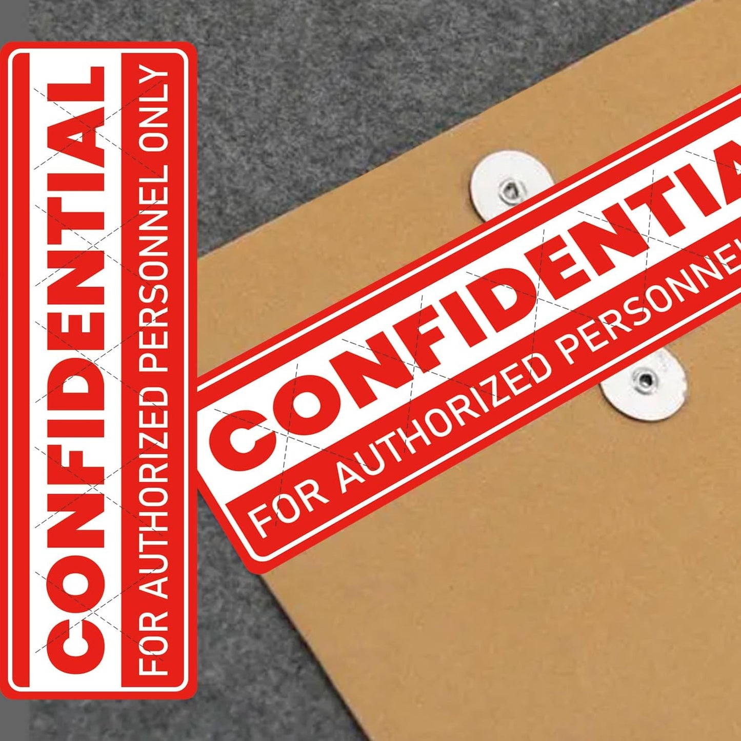 Red Confidential Sticker File Folder Chart Label 1 x 4 Inch - Confidential Tamper Evident Stickers Top Secret Stickers Confidential Labels File Handling Instructions Stickers Labels 500 Pcs