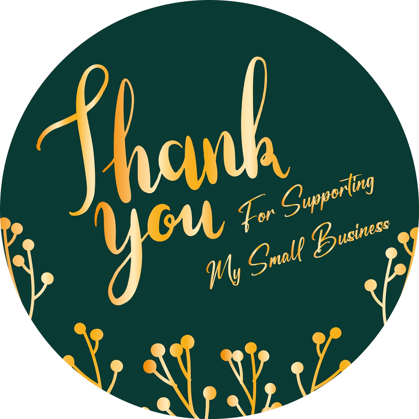 Thank You Stickers 500pcs 2 Inch Thank You for Greeting Stickers PP Metallized Based Label Stickers 4 Different Designs Self Adhesive Label