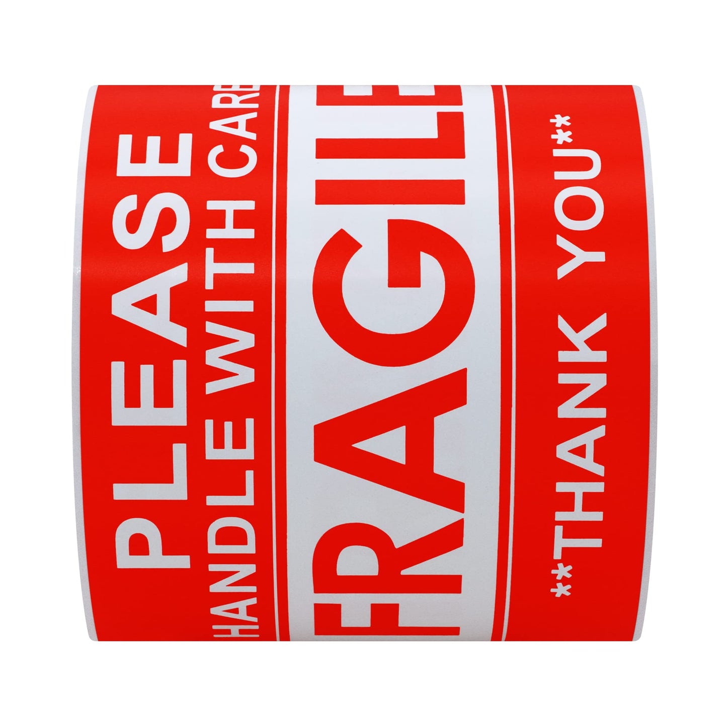 Hybsk Please Handle with Care Fragile Stickers Warning Labels for Shipping Packing Thank You Total 100 Labels Per Roll (3x5 Inch) 3x5 Inch