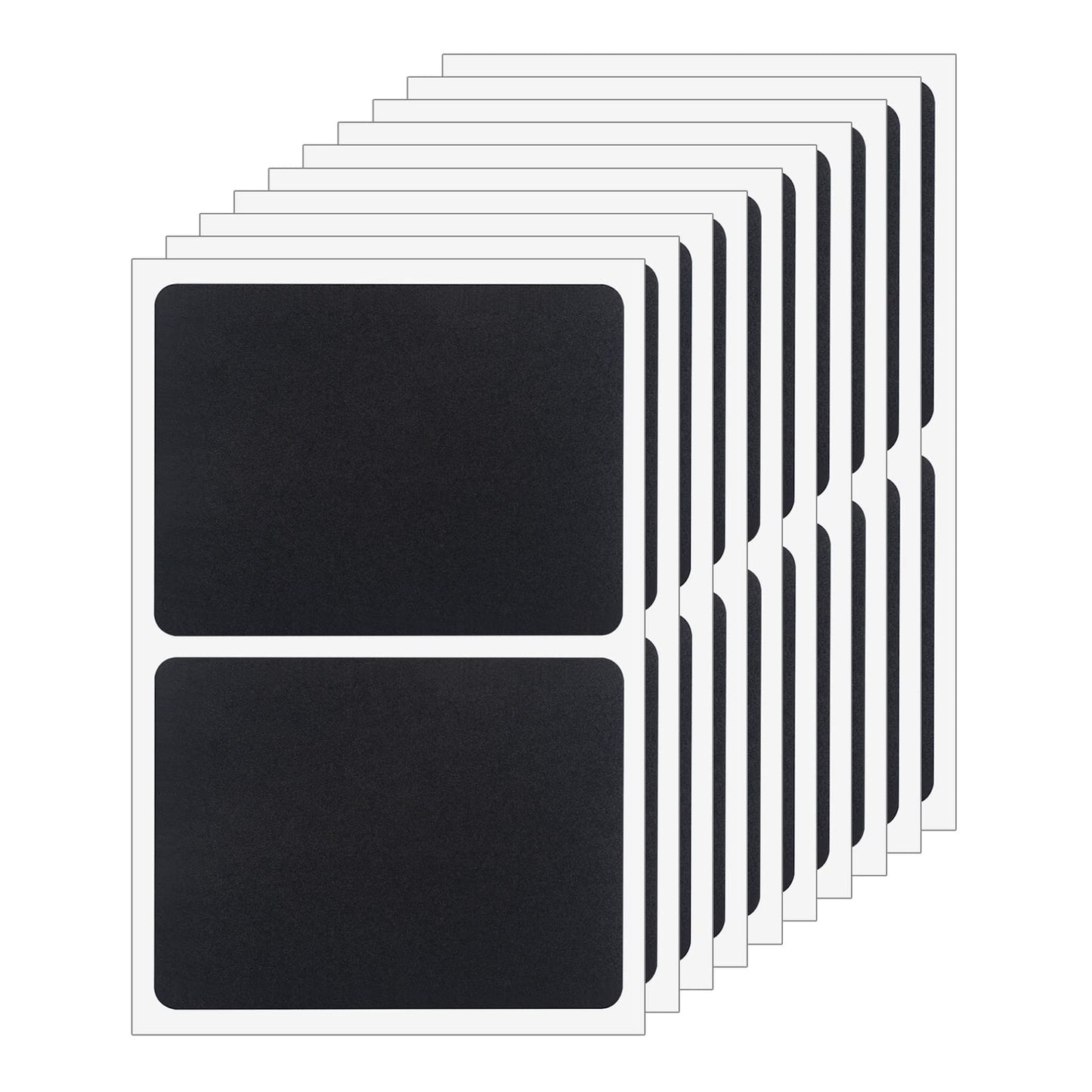 ONUPGO Chalkboard Labels (48 Pack), Reusable Blackboard Stickers, Waterproof Chalkboard Sticker for Jars, Parties Decoration, Craft Rooms, Weddings, Storage, Organize Your Home & Kitchen(4"x3") 4" x 3" 48 Pack Rectangles