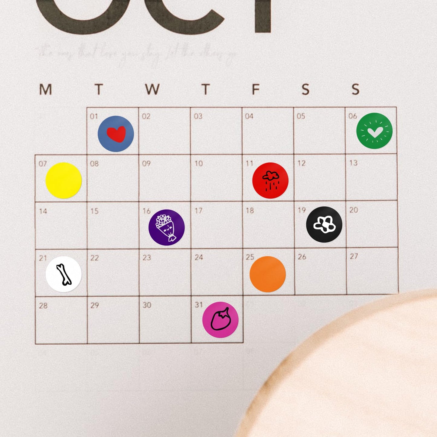 Purple Round Stickers 0.5 Inch Color Coding Dot Label Circle Waterproof Self-Adhesive File Classification Sticker Roll of 1000 Labels Purple