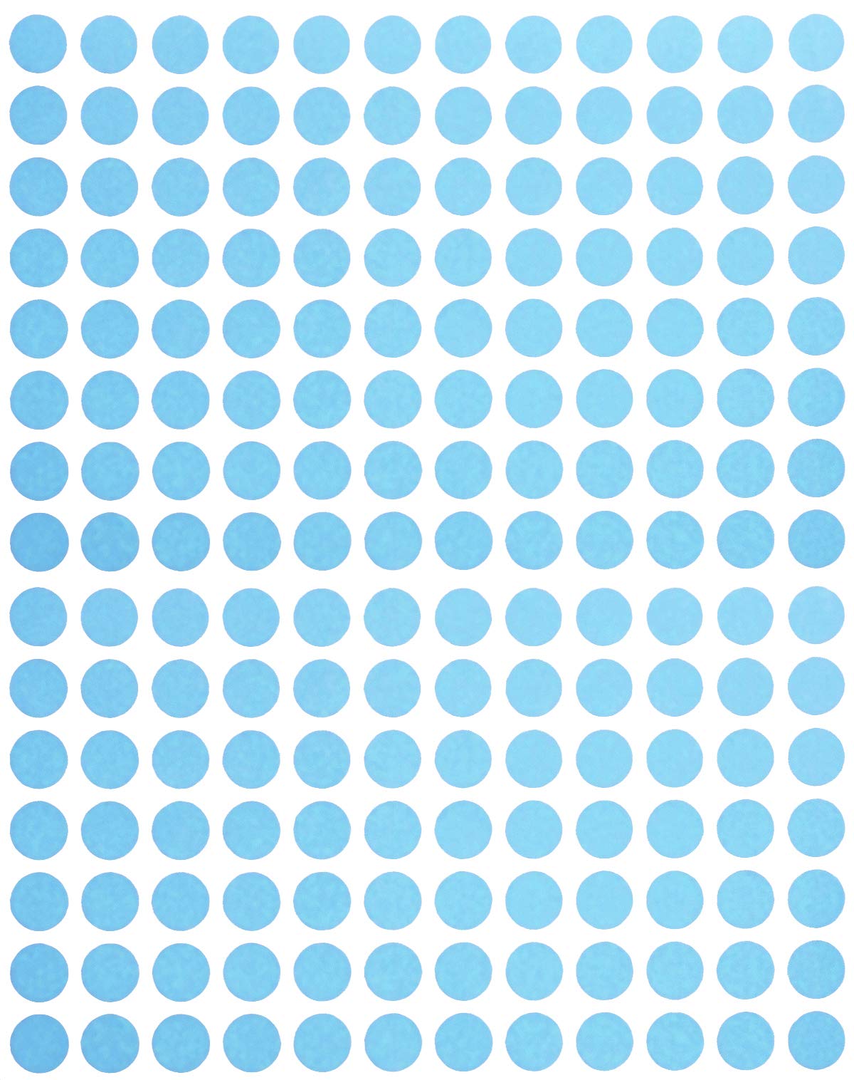 Small Circle Label ¼” 8mm 5/16-2700 Pack, Colored Stickers Dots in Light Blue Light-blue 2700