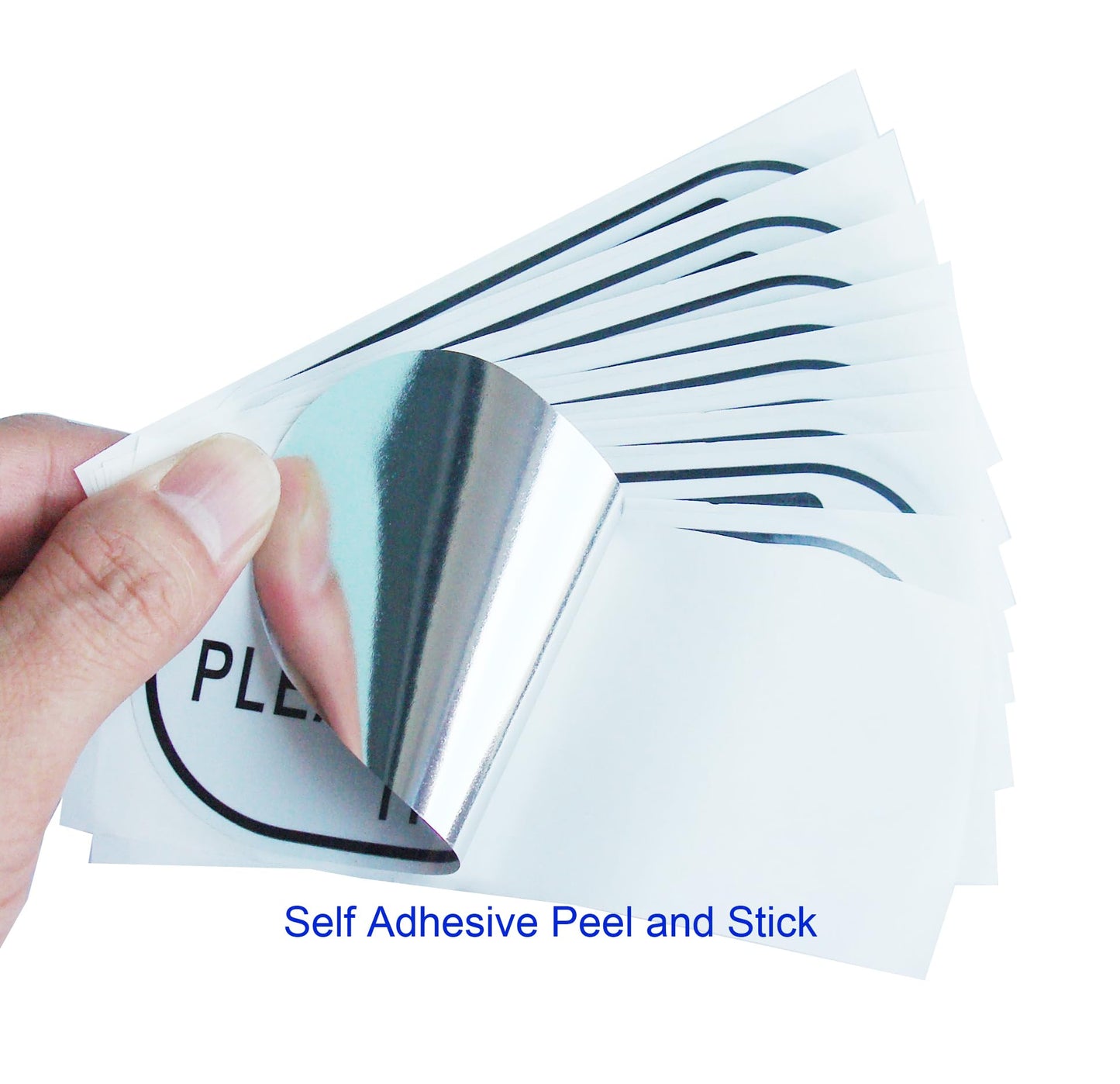 10 pcs Oblong Do Not Slam The Door Vinyl Stickers,UV Waterproof Scratch Resistant Film Labels,2 inches by 4.5 inches Self Adhesive Stickers