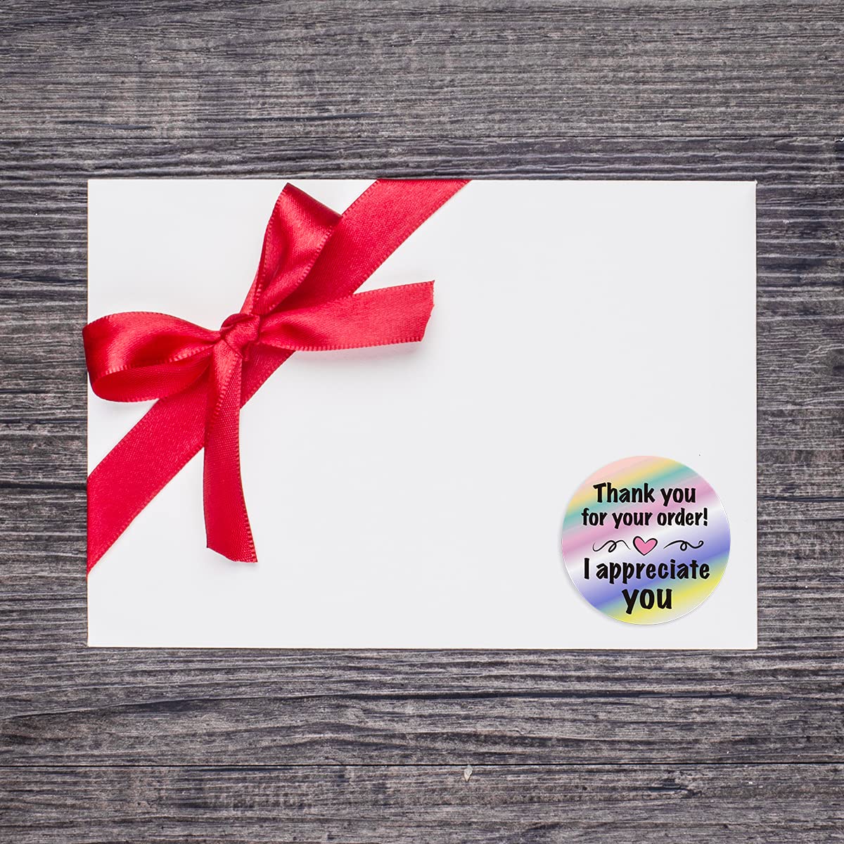 Wailozco Stickers, Colorful Thank You Labels for Small Business, Online Retailers, Handmade Goods, 500 Labels Per Roll Thank You for Your Order 2