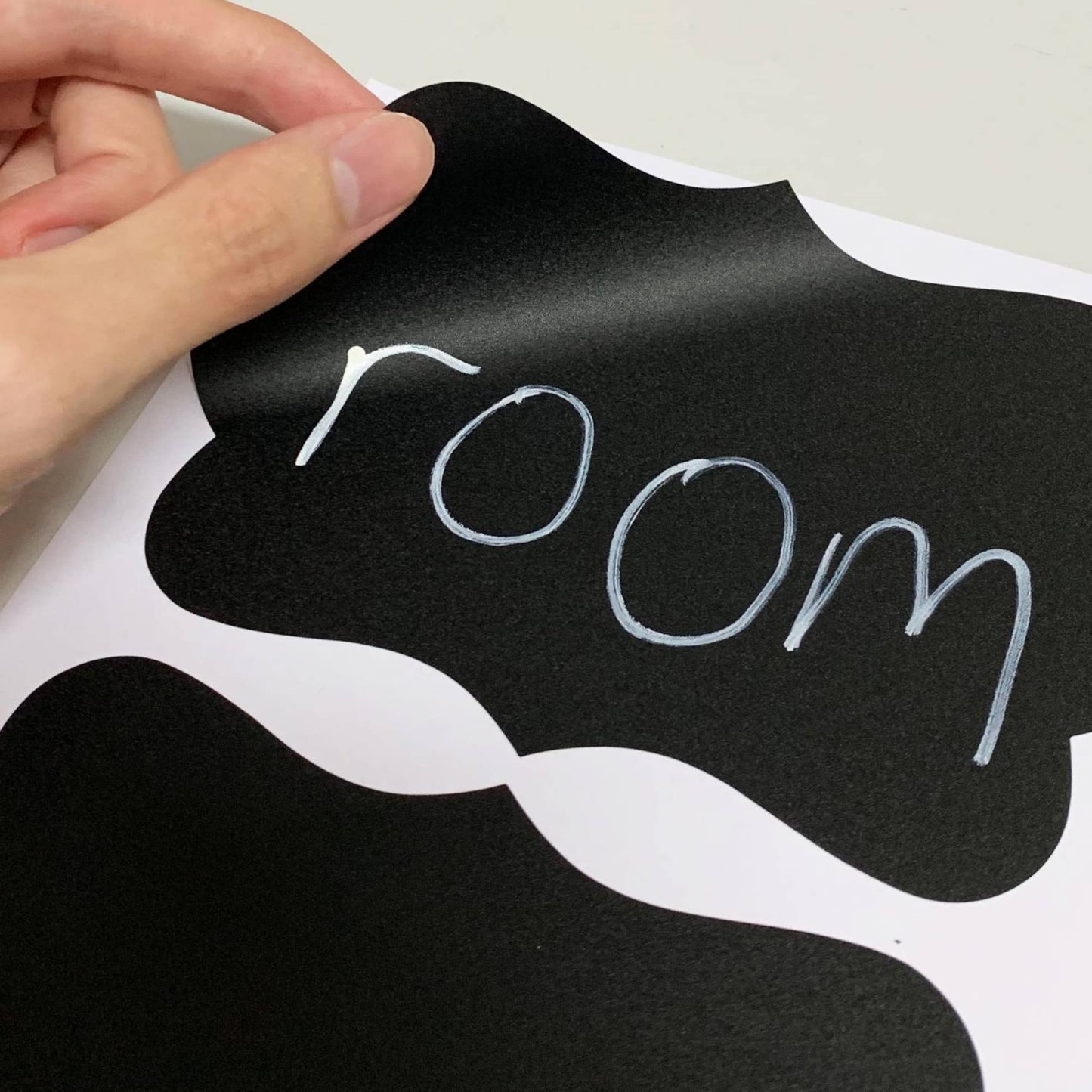 50-Pack, Chalkboard Labels Stickers, Erasable and Reusable - Cloud Design, 6" x 4" 6" x 4"
