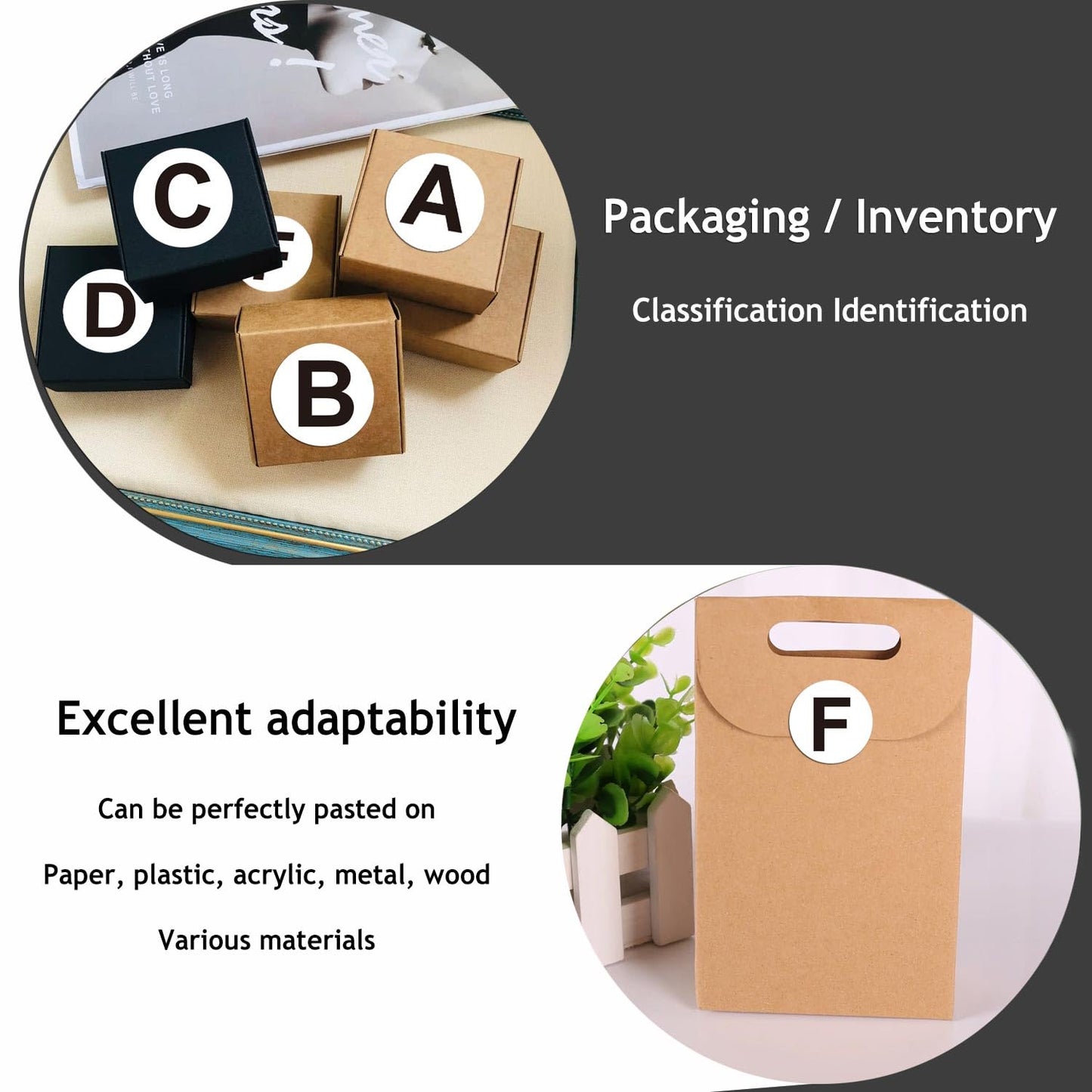 Letter B Inventory Labels 1 Inch Round Circle Dots Labels - Capital Letter b Stickers 500 Adhesive Stickers Black B 1 inch B