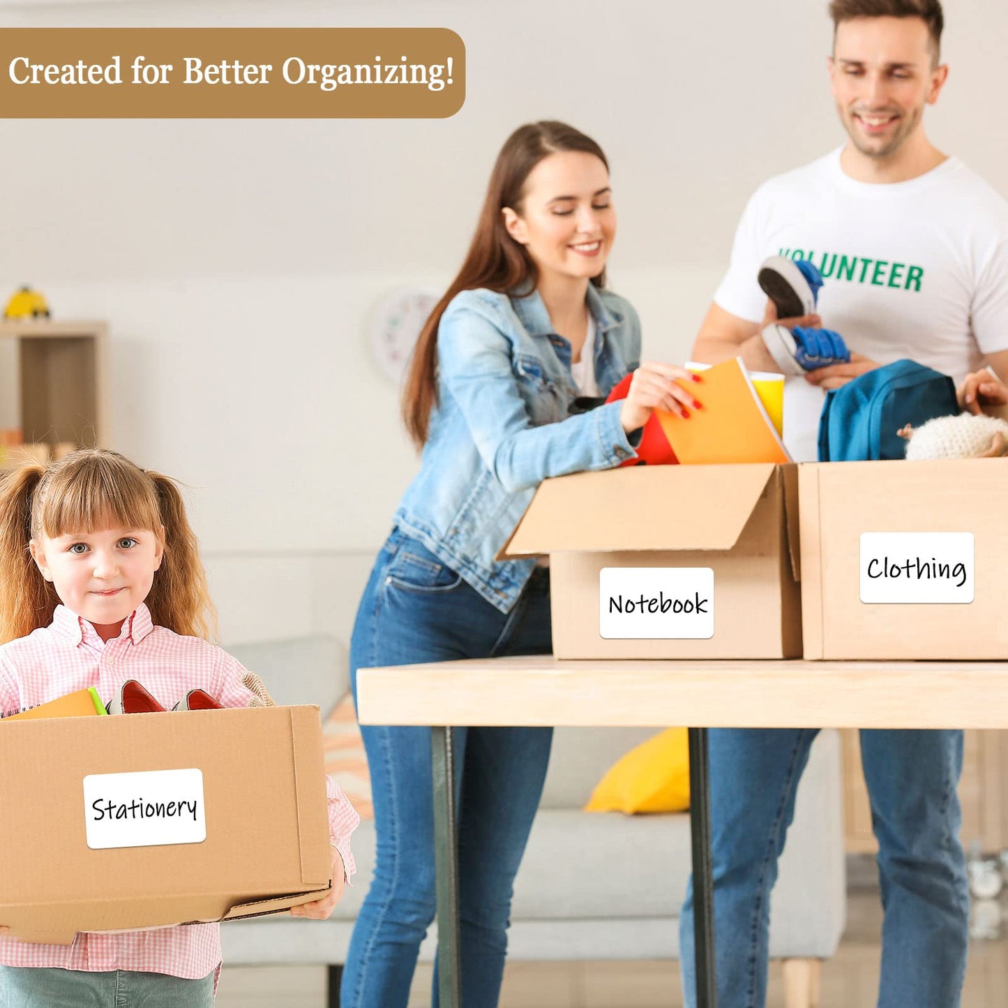 Large Label for Storage Bin(6x4) Removable Customizable Blank Water/Oil/Tear Resistant Labels Storage Labels for Containers,Bins,Home Organization Projects,Kitchen Storage Containers,Box Etc 40Pcs 40 Pcs