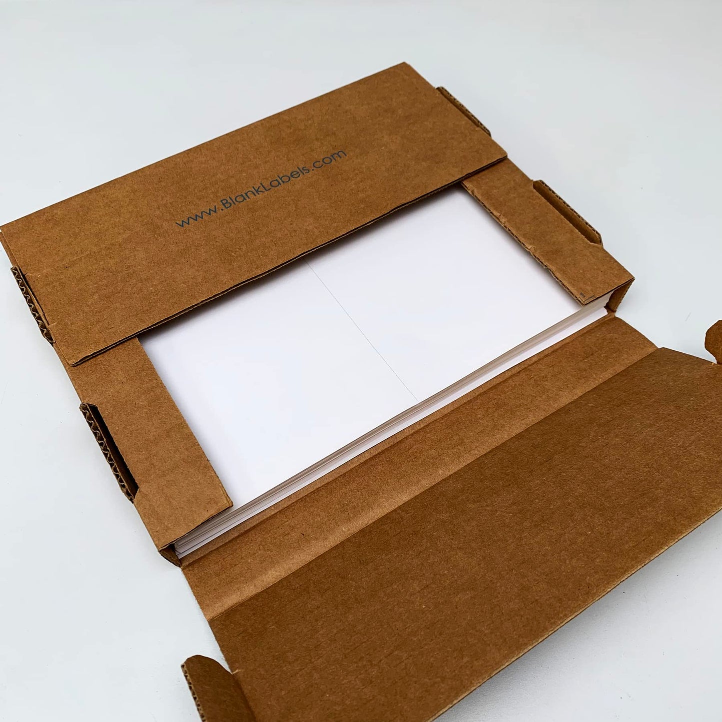 Blank Labels Half Sheet Shipping Labels, 5.5" x 8.5" (5-1/2 x 8-1/2) Permanent White Matte Label, Inkjet and Laser Guaranteed Made in USA- 10 Sheets - 20 Labels