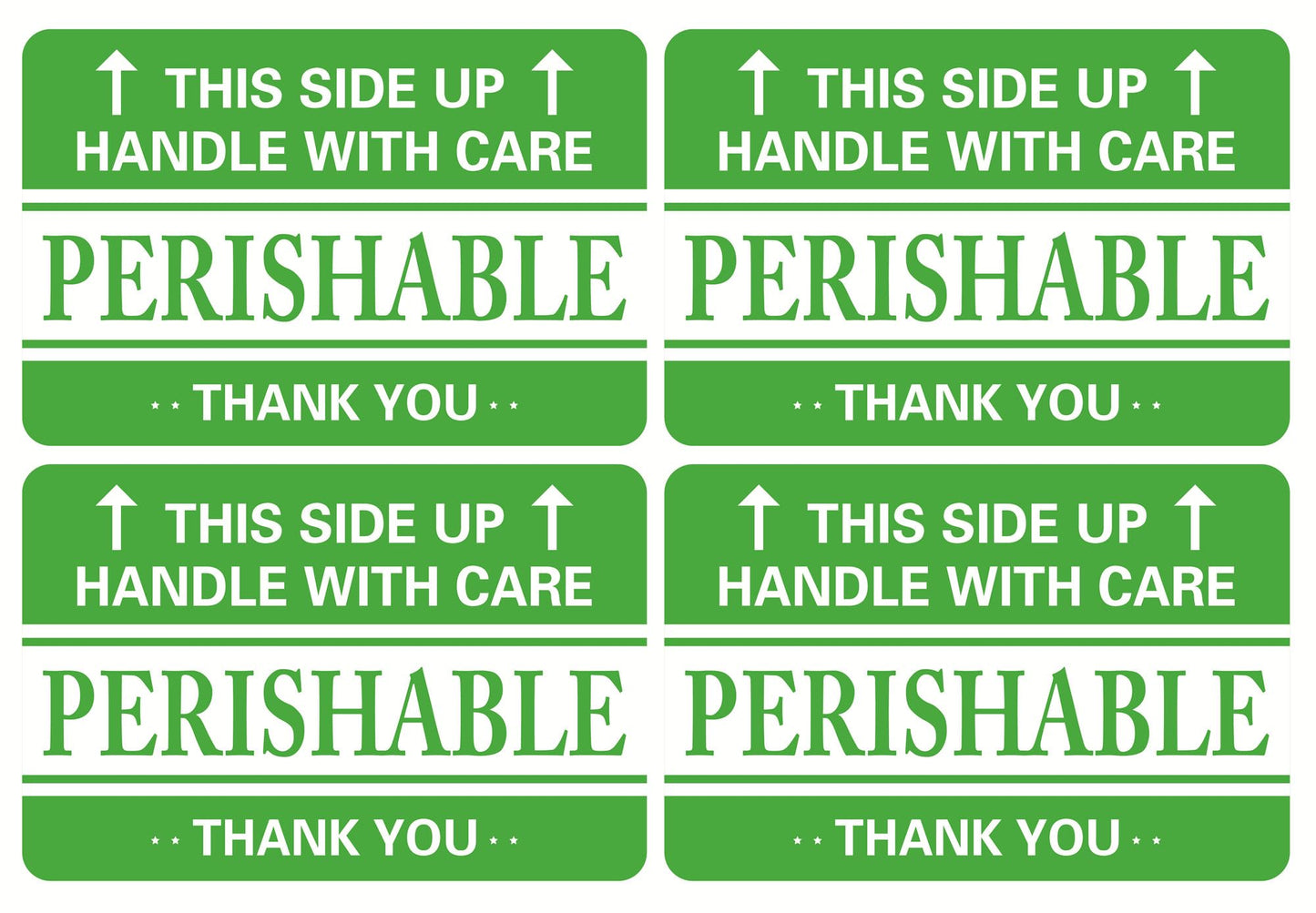 Perishable Sticker for Shipping,2x3 inch 200pcs Green Perishable Sticker for Shipping