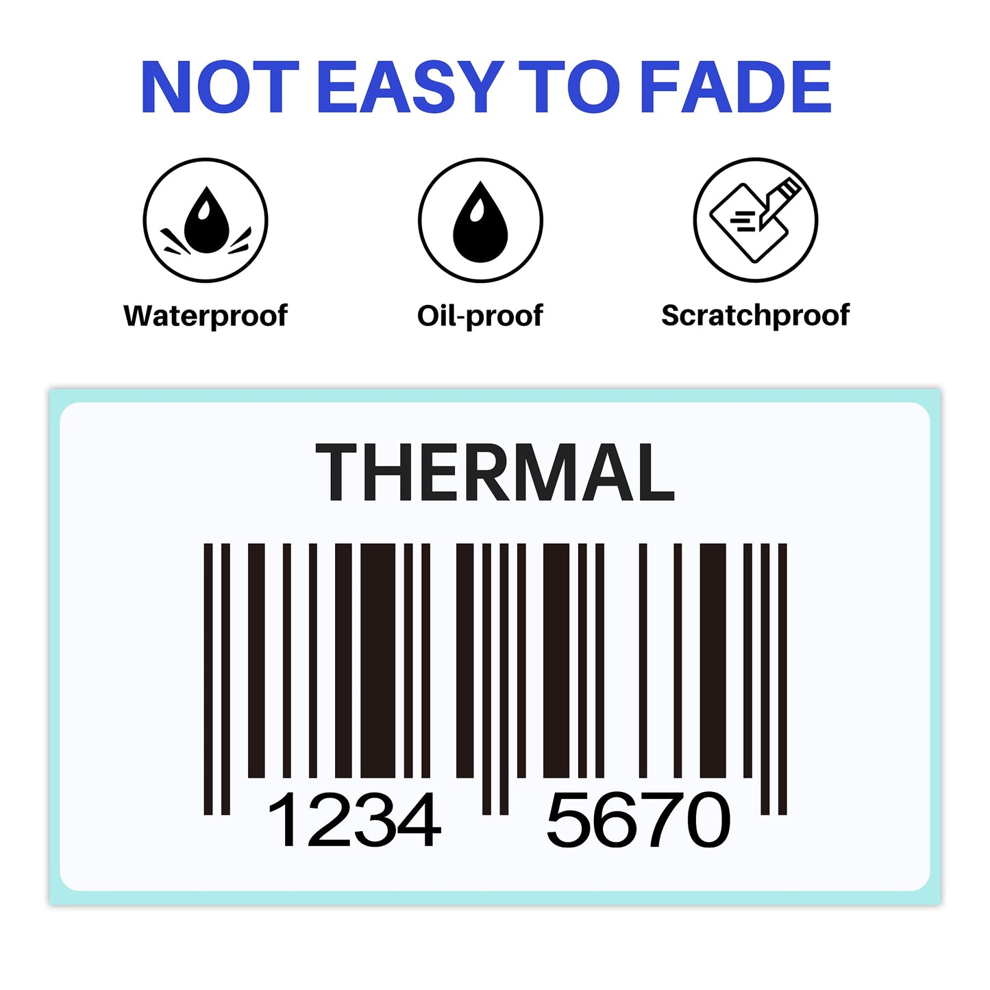 Essential 2 1/4 x 1 1/4 Inch Direct Thermal Labels, White, Permanent Adhesive, Perforations Between Labels, 1000 per of RollLabels (1 Roll) 1 Roll