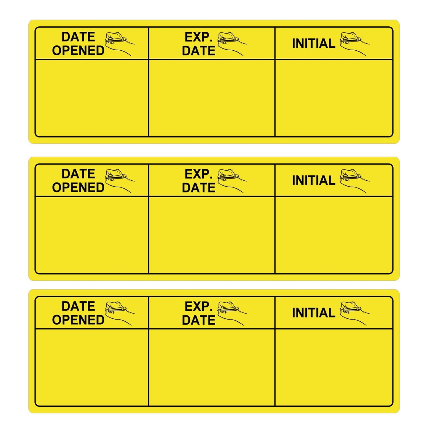 United Ad Label Medication Instruction Labels Color Size Shape Medication Stickers 1/2 x 1.5 Inch - Green Medical Labels 1000 Pcs/Roll (Yellow) Yellow