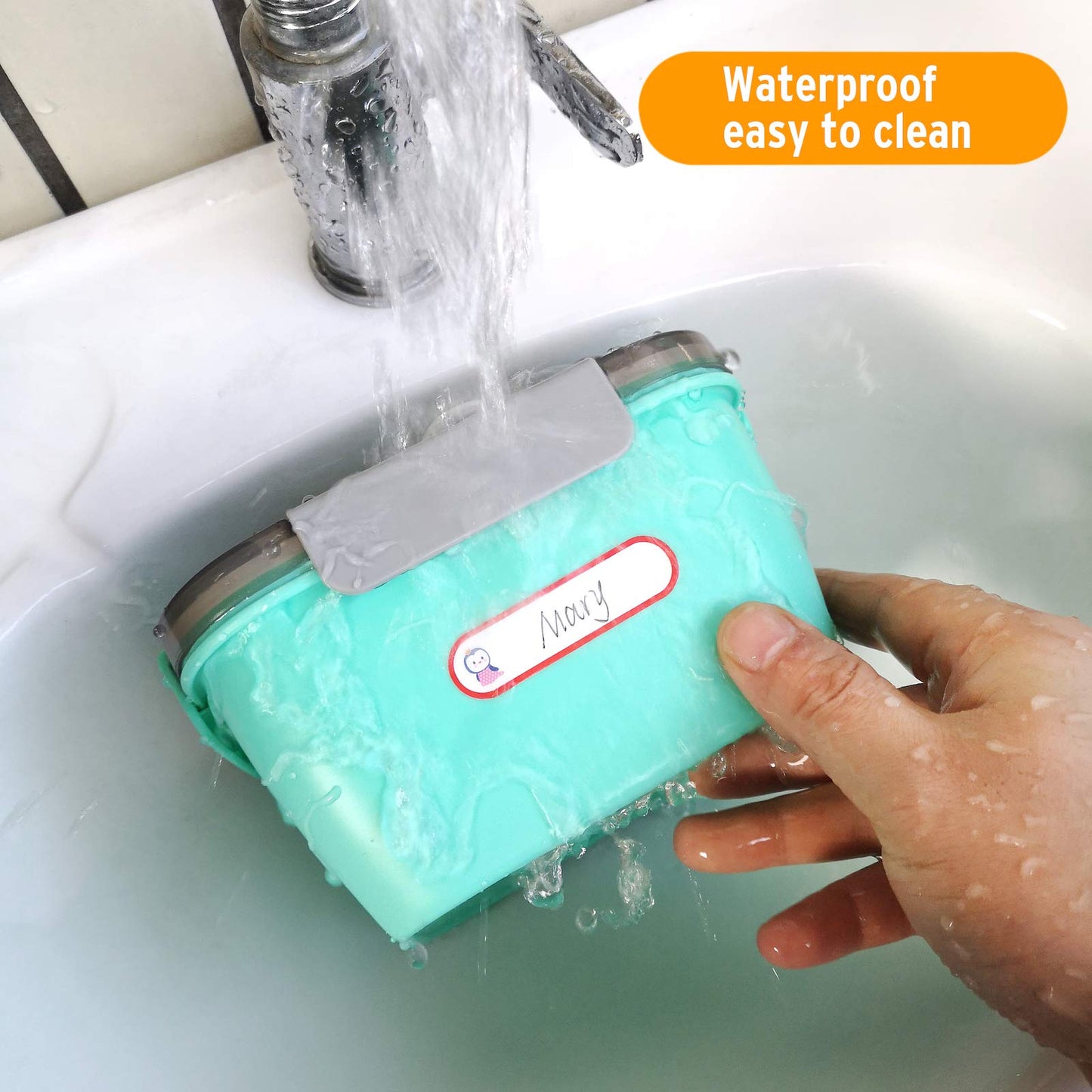 Baby Bottle Labels for Daycare, 128pcs Waterproof Daycare Labels, Name Labels for Kids School Supplies Self-Laminating, Dishwasher Safe Name Tag Label Stickers for Water Bottle, Sippy Cup 128pcs-animals