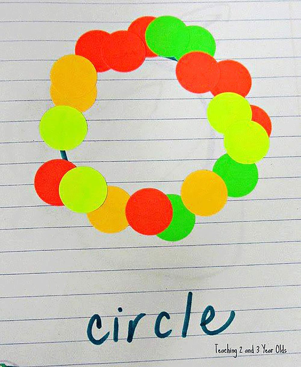 Fluorescent Dot Stickers, 3/4 Inch Round, 500 Labels per Roll - Bright, Permanent Adhesive, Eco-Friendly Print for Organizing, Marking, and Decorating