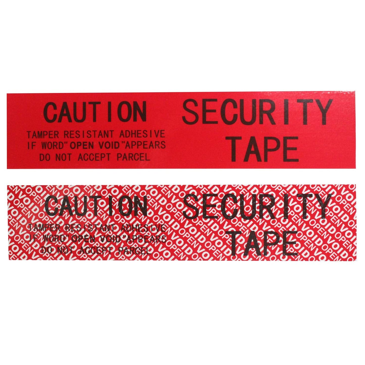 1 Roll Partial Transfer Tamper Proof Security Seal Tape (2 Inches x 55 Yards x 2 Mil, Do Not Break Seal “Caution/Void Open”, Red)