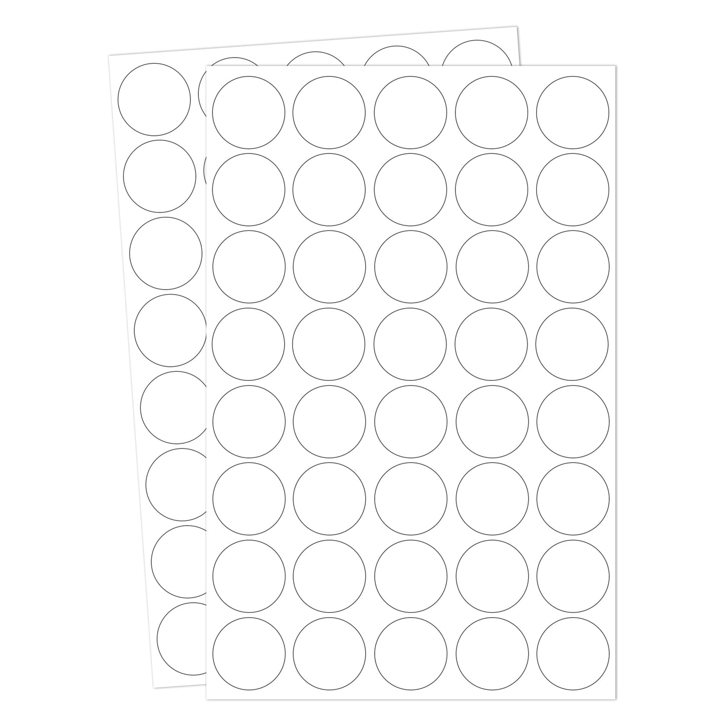 2000 PCS Circle Dot Stickers 3/4"" Round Color Coding Label Stickers,Color Coded Stickers Label Circle Stickers for Classroom, Office(White), fwi005 White