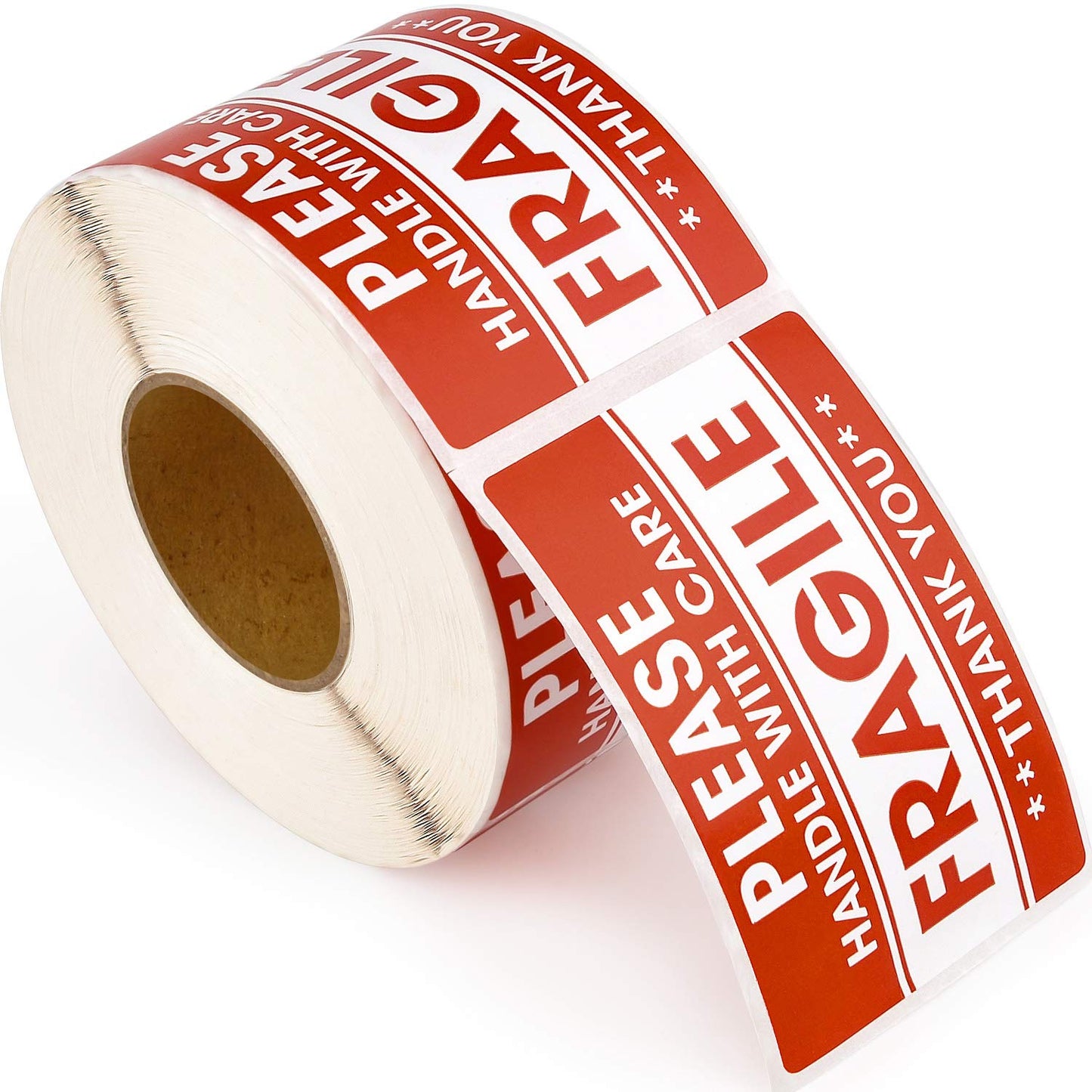 Methdic 2"x 3" Fragile Stickers 500 Labels Per Roll Strong Adhesive (Handle with Care,Do Not Drop,Thank You) Labels for Shipping and Moving 2" x 3" | 500 Labels