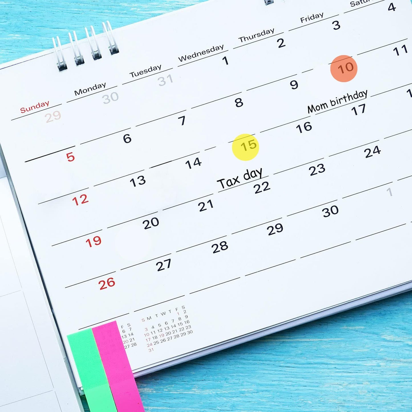 2000 Pcs Colored Dot Stickers 0.4 Inches, Small Translucent Circle Stickers for Calendars Planners Journal, Color Coding Labels for School Office