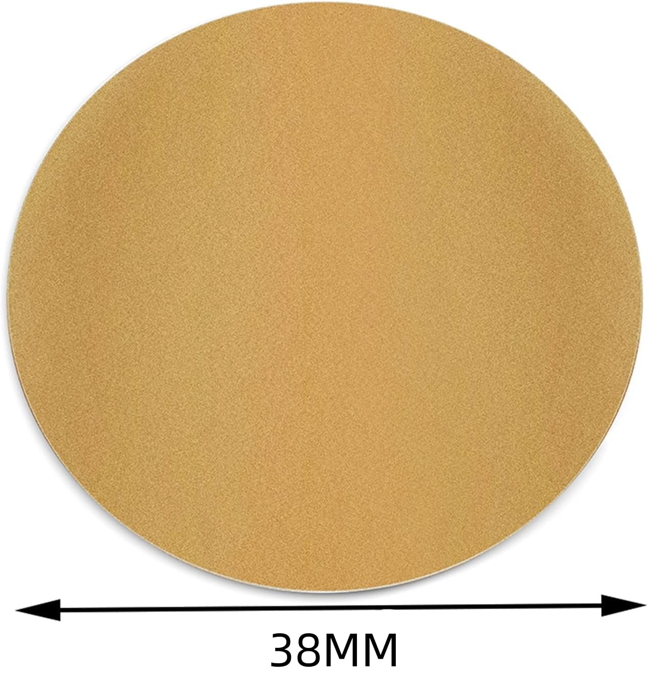 (1pcs) Natural Brown Kraft Stickers (500 Per Roll) - Round Blank Stickers (Permanent Adhesive) for Store Owners, Crafts, Organizing, Jar and Canning Labels (38mm) 38mm