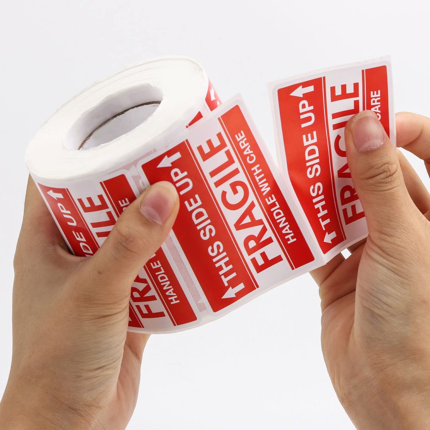 2 x 3 Inch Fragile Stickers, Handle with Care Warning Labels, This Side Up Stickers for Shipping and Moving - 1000 Labels