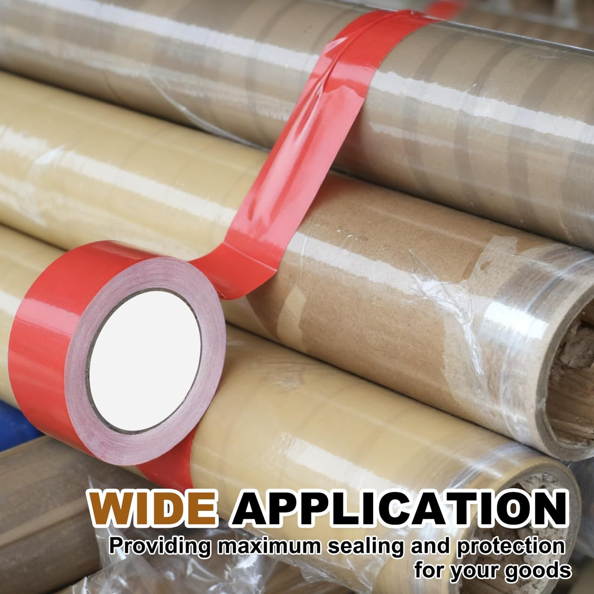 PATIKIL Sealing Tape 2.36 Inch x 87.5 Yard, Carton Sealing Packing Tapes for Shipping Moving Mailing Boxes Packaging, Yellow 1