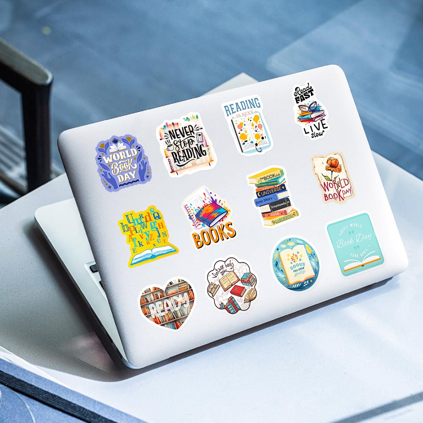 Read Across America Day Stickers Lable Stickers Self-Adhesive & Waterproof Stickers Reading Day Stickers for Students Classroom Seals Labels Decals Gifts Wrapping Decoration