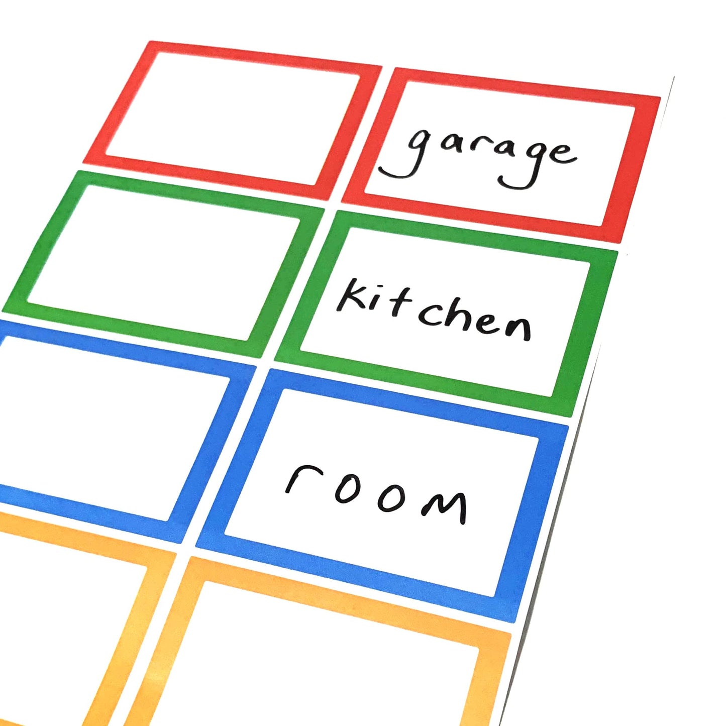 250 Pack, Colored Name Tag Stickers Labels Sheets - 3" x 2" 250 Pack