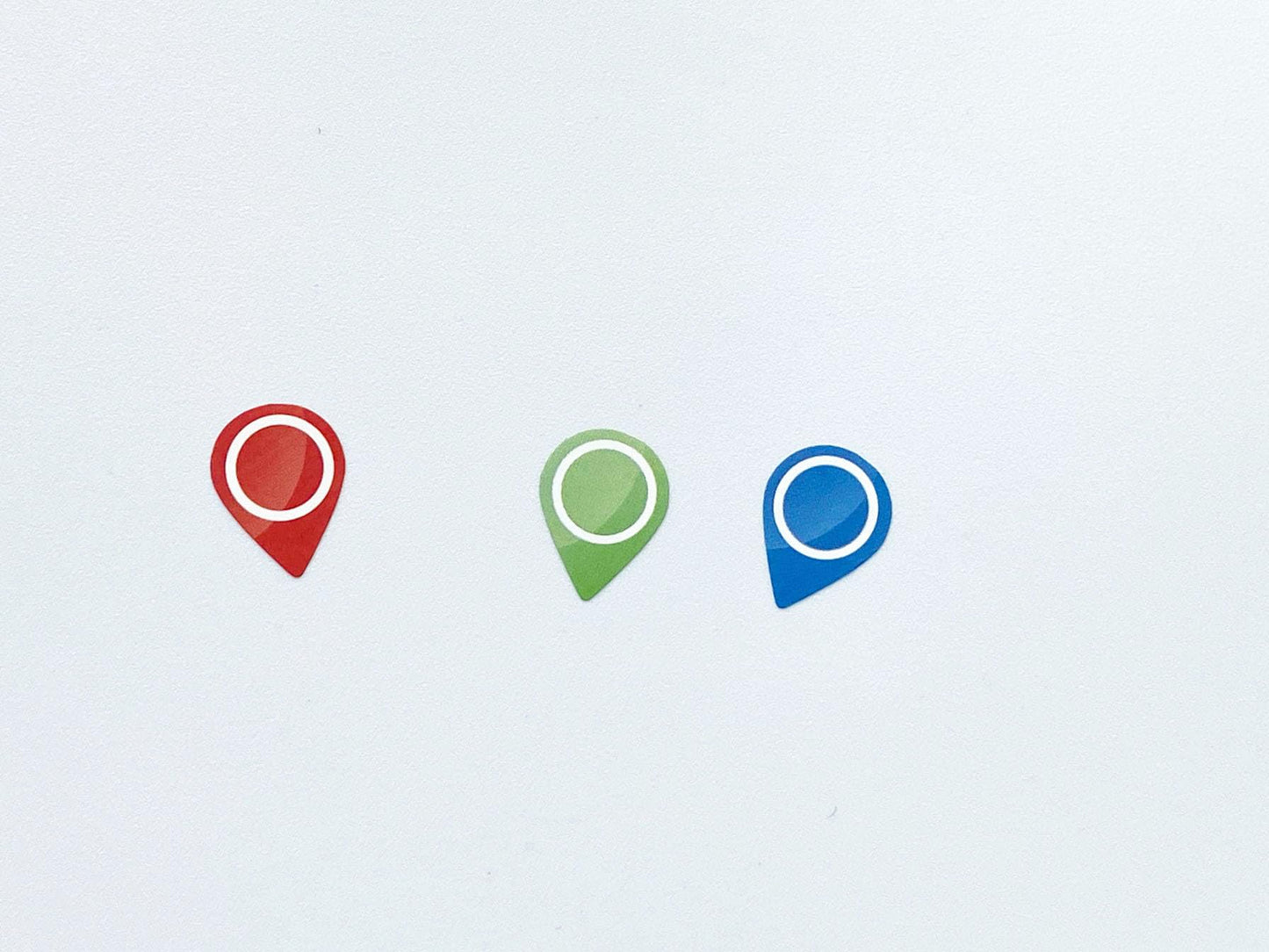 3/8 x 1/2 inch 100 PCS Map Location Position Stickers Waterproof Removable Stickers