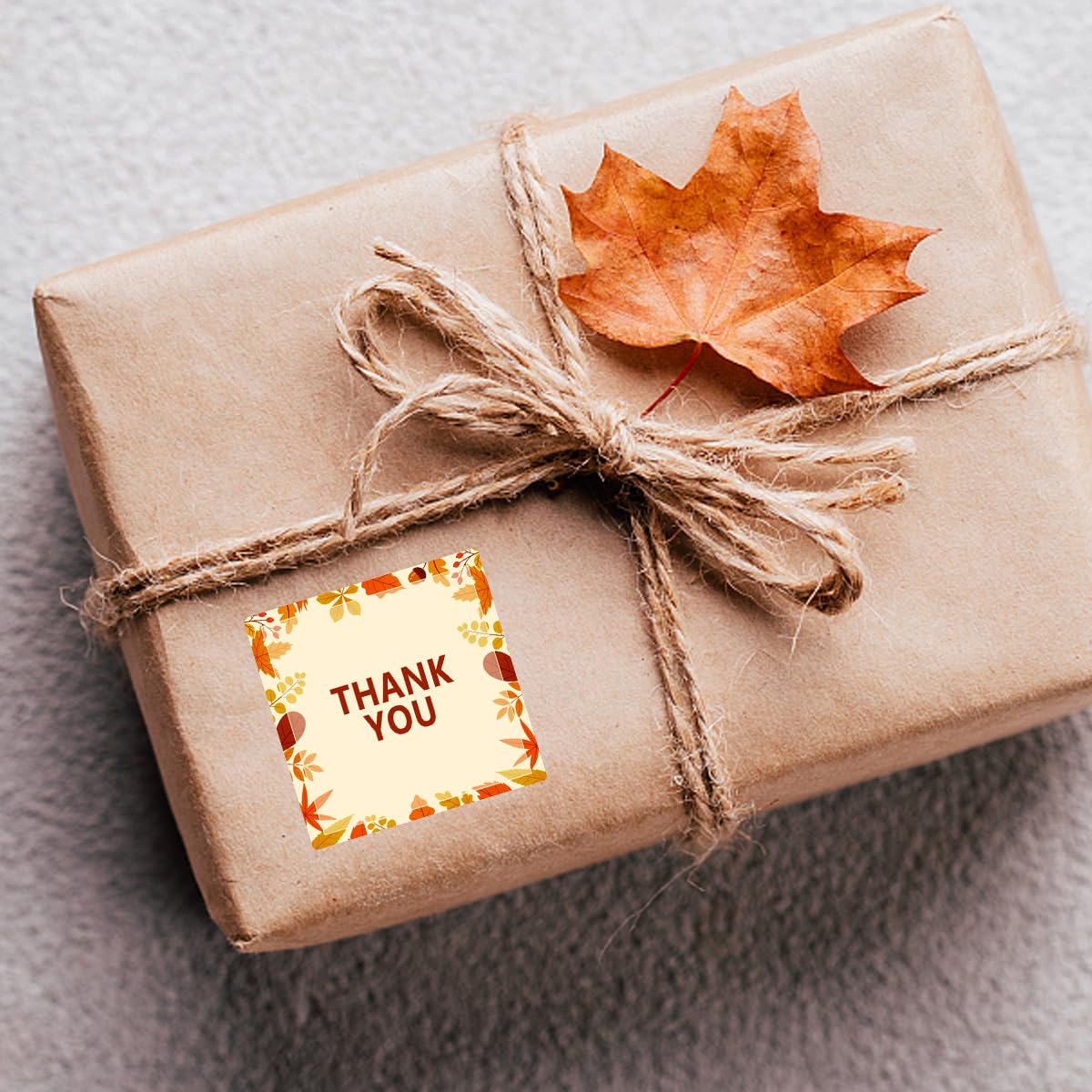 Autumu Thermal Stickers,2 Inch Harvest Fall Maple Direct Thermal Printer Label,Small Business Thermal Stickers for Logo Design,Address,Name,Price Tag,500 Pcs