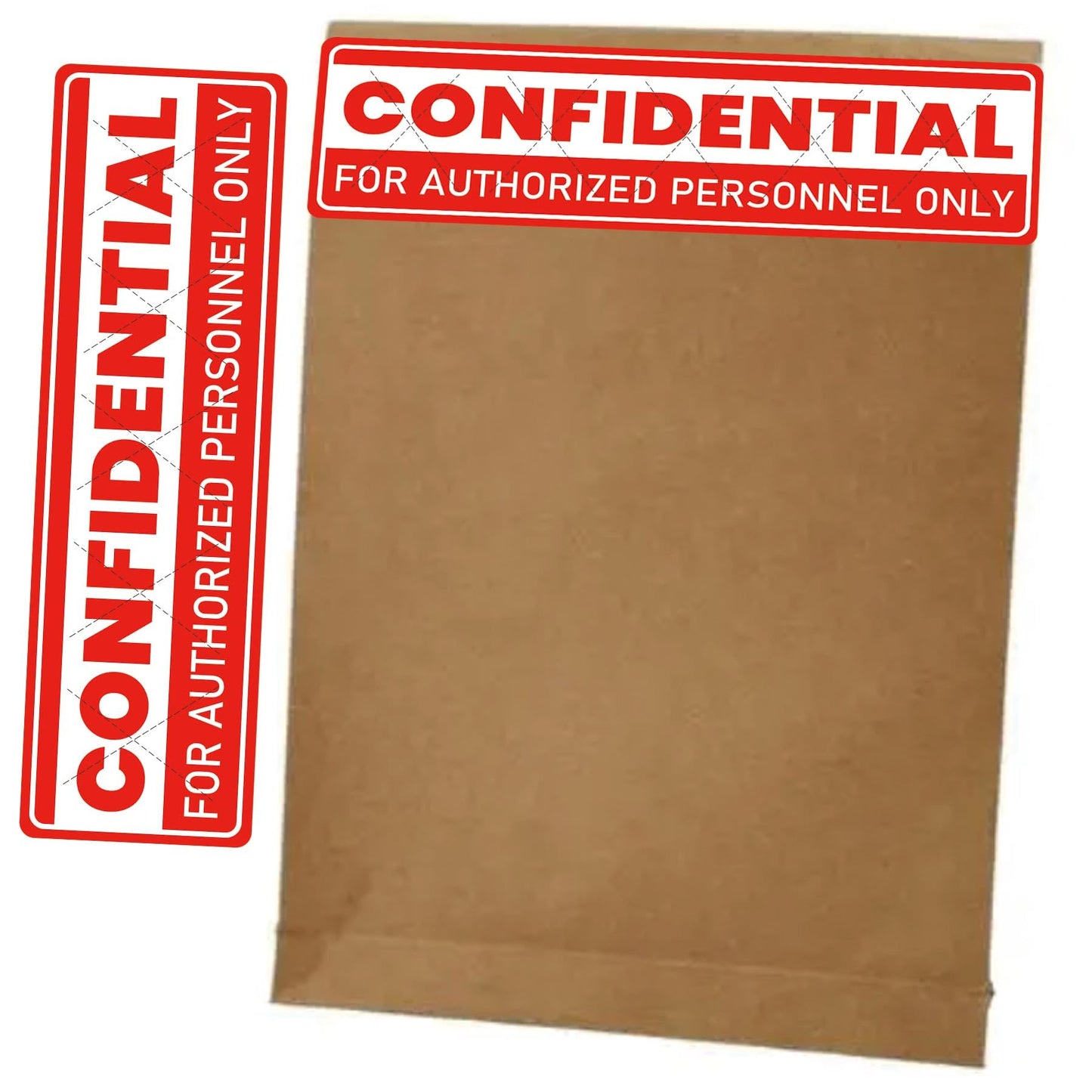 Red Confidential Sticker File Folder Chart Label 1 x 4 Inch - Confidential Tamper Evident Stickers Top Secret Stickers Confidential Labels File Handling Instructions Stickers Labels 500 Pcs