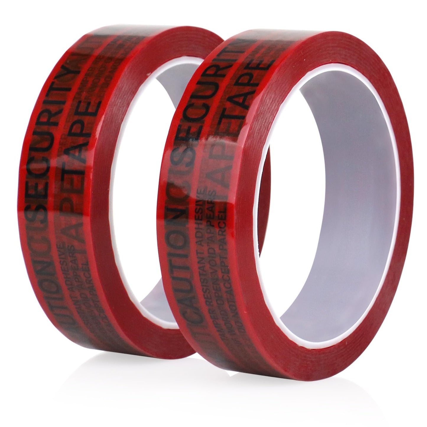 BOMEI PACK Transfer Tamper Evident Security Seal Tape,2 Mil x 1 Inch x 55 Yards,Tamper Proof Packing Tape,Transfer Tamper Void Tapes Red for Evidence Box, Envelope, Shipment
