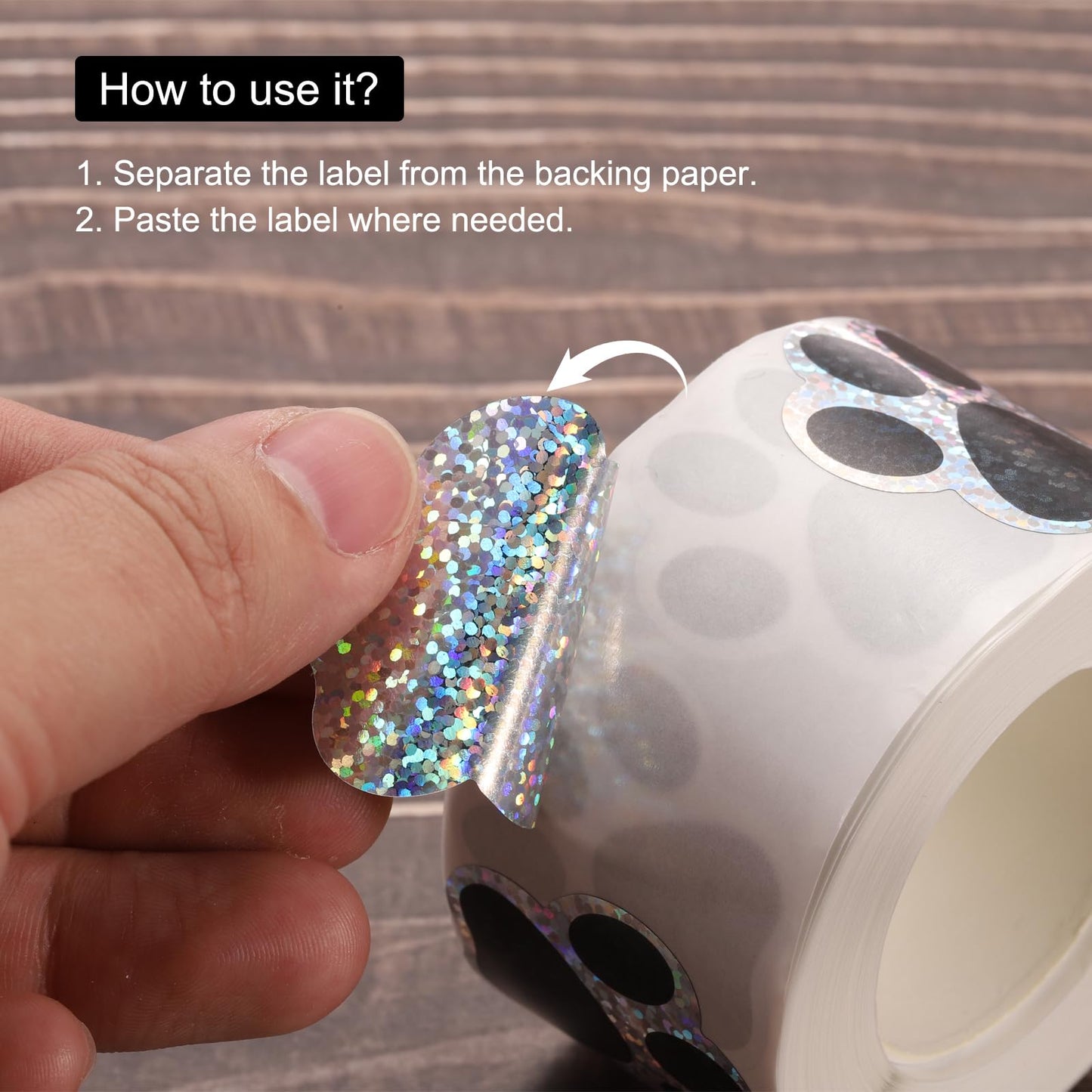 MECCANIXITY Adhesive Label Stickers Sequin Mixed Color 1000Pcs Paw Prints Stickers 1.5inch Dog Paw Bear Paw Stickers for Children Teacher Fit Crafts Party