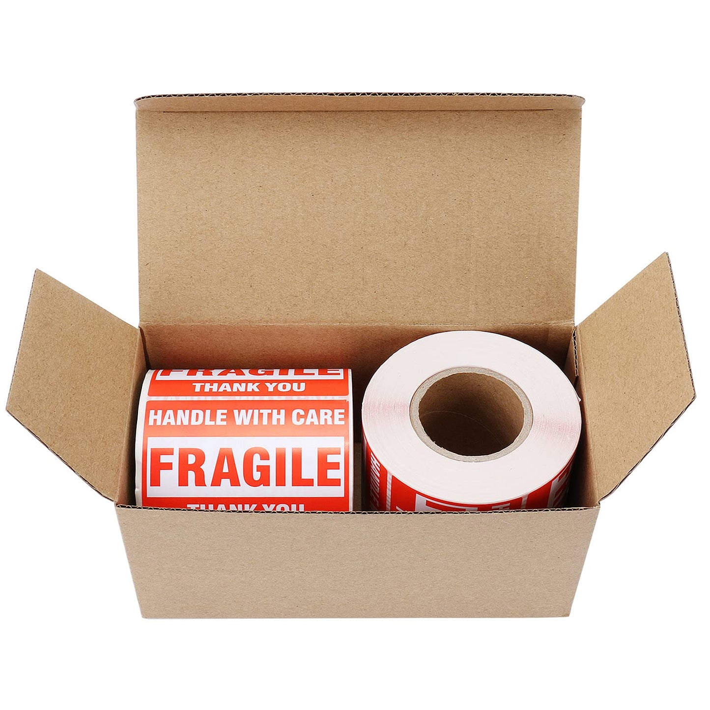 9527 Product 2'' x 3'' Fragile Stickers with Care Warning - Shipping Labels Stickers,500 Labels/Roll, 1 Roll