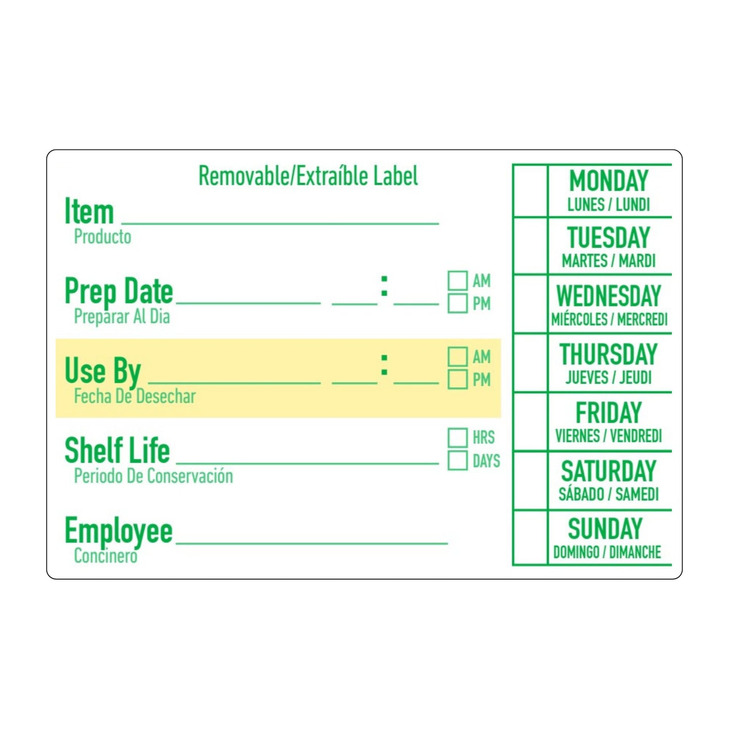 Labels for Food Containers 2x3, 250 Food Labels Stickers, Kitchen Labels, Freezer Labels, Removable Labels for Food Containers, Food Storage Labels, Freezer Labels to Write on, Freezer Tape