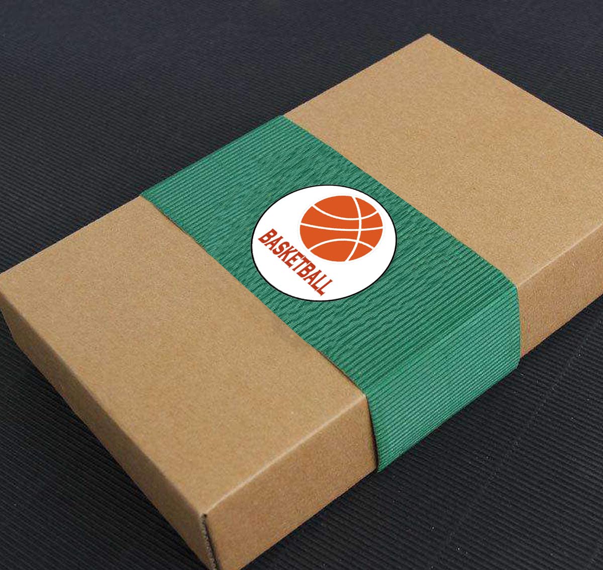 Basketball Labels Stickers, 1.5 inch Round Basketball Sport Party Supplies Decorations Bag Favors Stickers, Jar Containers Letter DIY Labels Decals (500Pcs)