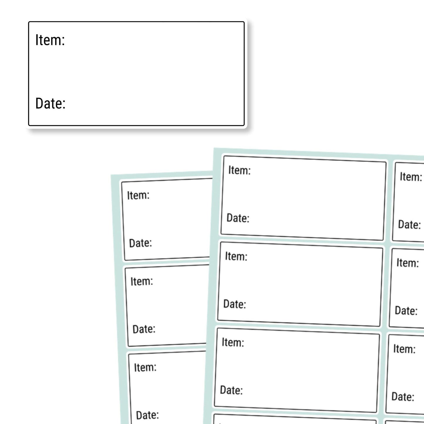 200 Pieces, 2" x 1", Removable Food Labels for Freezer Storage, Date Stickers to Write On 200 Pack