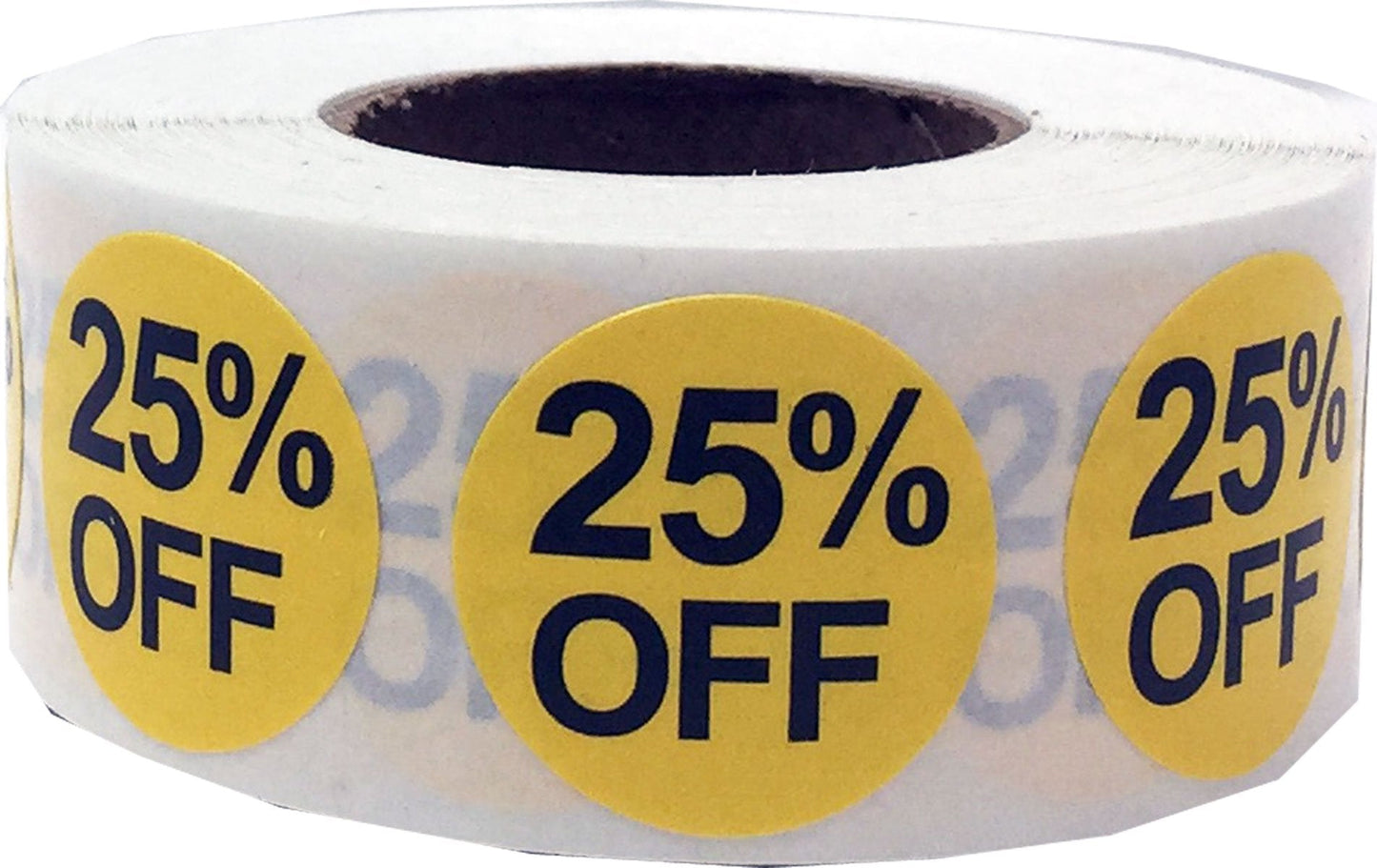 25% Percent Off Stickers for Retail 0.75 Inch 500 Adhesive Labels