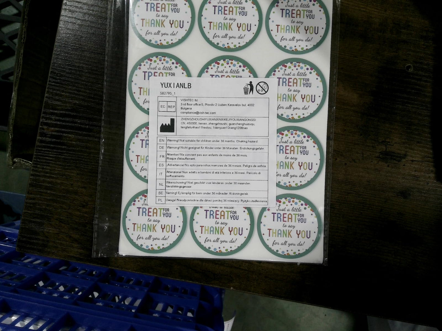 120 Pcs Thank You Stickers, 2 Inch Colored Dot Teacher Appreciation Stickers, Small Business & Gift Wrapping Labels 120 PCS